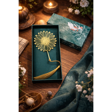 YIXUAN 예쁜 선물박스 플라워 고급 꽃 금속 책갈피 기념일선, 선물케이스, 1개, 해바라기꽃