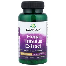 스완슨 Swanson Mega Tribulus Extract 250 mg 60 Capsules, 1개