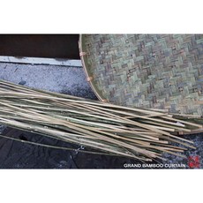 篁城 手工剖竹篾 台灣桂竹皮 柔軟度好彈性好, 厚款無洗一捲:180公分5片