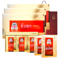 정관장 6년근 홍삼활력 홍삼진액 90포 3600ml + 쇼핑백 새해 가정의달 여행 골프 부모님 설 명절 선물세트 (30포 3개) 1세트, 90박스, 40ml