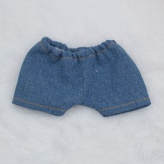 10/15/20cm 인형옷 워싱 재킷 솜인형옷 솜깅이 솜인형 코트 인형 데님 세트, 15cm, 미디엄 블루 진