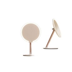 LED USB 충전거울 대형 삼색광 조명 충전식 클립형, 하이엔드 제이드핑크 4800ah