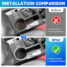 Titibett 컵 홀더 2014-2024 토요타 4러너 센터 콘솔 코스터 매트 4Runner 내부 액세서리 오거나이저 보관 트레이와 호환 (후면 오른쪽), Titibett 컵 홀더 2014-2024 토요타 4러