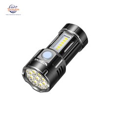 SMILING SHARK高亮度LED手電筒，戶外照明，多功能設計，堅固耐用，輕巧便攜, 1個