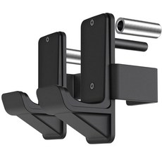 Kipika 파워 랙용 J-Hook - 고무 패드가 있는 튼튼한 스틸 후크 1.3cm(1/2인치) 구멍이 5.1cm x 5.1cm(2인치 2인치) 정사각형 튜브에 적합 2개 세, B: 5/8" 또는 1" 구멍이 있는 2"x2" 랙용