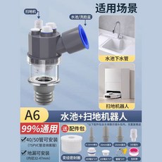 洗衣機 地漏 水池排水管 兩用接頭, 1個, A06：水池+扫地机