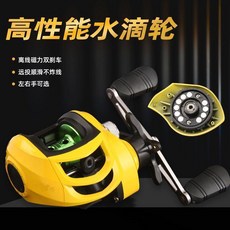 經典小黃輪 遠投防炸線 水滴輪 8.1:1 高性能漁輪, 經典小黃輪左手送PE線