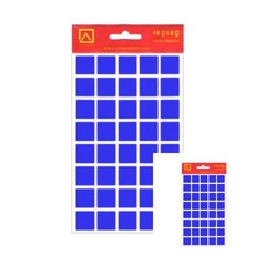 세모네모 모양견출지(네모)10-327B 7매 청색_15x15