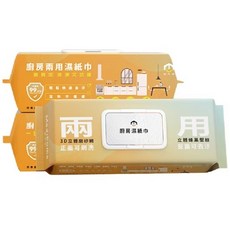 MediHome美的家 廚房兩用濕紙巾 60抽/12包, 12個, 60片