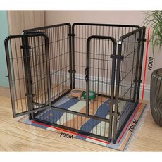 대형 철제 격리장 고양이, 1개, 70Lx70Wx80Hcm4개