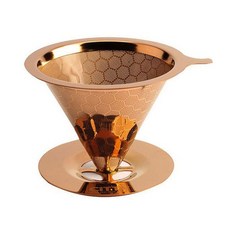 시타 이중 스텐 필터 티타늄코팅 골드 커피 드리퍼 god+0396pq