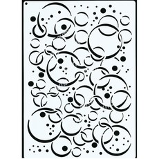 a40-0299型染版(Stencil)-蝶古巴特DIY-簍空模板-塗鴉模版-繪畫模版, 1個, A40-0299