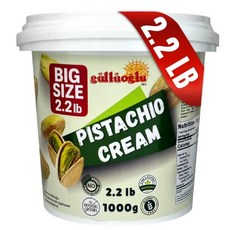 SINCE 1871 GÜLLÜOGLU 스프레드 피스타치오 크림 벌크 튜브 2.2파운드 1kg 굴루울루 프리미엄 두바이 초콜릿용 의 버터 초콜릿에 완벽한 맛 35.2온스, SINCE 1871 GÜLLÜOGLU 스프레드 피스