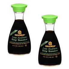 Kikkoman 저나트륨 간장 디스펜서 2개 팩, 1개, 2g