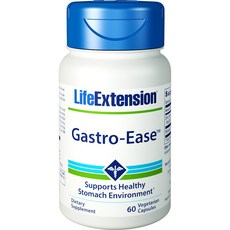 LIFE EXTENSION Gastro-Ease鋅補充素食膠囊, 60顆, 1罐