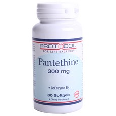 Protocol For Life Balance Pantethine 300毫克 軟膠囊, 60入, 1個, 60錠