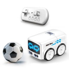 RC 버스 지능형 리모컨 제스처 감지 유도 추적 만화 자동차 애니메이션 차량 장난감 선물, White