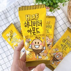 HBAF 蜂蜜奶油杏仁果 小包裝 堅果, 1個, 蜂蜜杏仁果30g, 30g