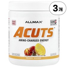 올맥스 에이컷츠 아미노 에너지 피치 망고 ALLMAX ACUTS™ Amino-Charged Energy Peach Mango 210g, 3개