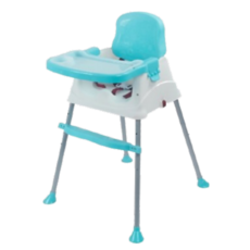 嬰兒高腳椅 兒童餐椅, 藍色