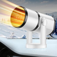 차량용 전기히터 12V 차박 24v 온풍기 난방기 저소음 트럭, 12V 고급형 3초 가열 이슬 공기 정화, 1개