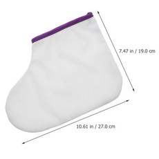 1쌍 발 파라핀 왁스 테라피 커버 가벼운 안전한 스파 왁스 워밍 풋 케어 장갑 보습 랩 홈 스파용