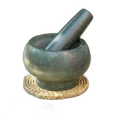 절구 돌맷돌 잎 다지기 가정용 찻잎 그라인더 말차, 1개