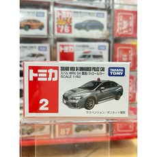 TOMICA多美 No.02 速霸陸 SUBARU WRX S4 UNMARKED 警車 合金模型車, 1個, Gray