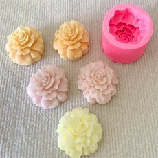 두두쇼핑몰샵 실리콘 카네이션 모양 만들기 틀 캔들 몰드 석고