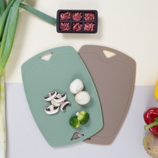 비비또 향균 실리콘 이유식 미니 도마, 웜그레이