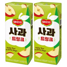 델몬트 팩음료 사과 드링크(+대순이 캐릭터 포토카드 증정), 48개, 190ml