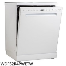 惠而浦 Whirlpool 洗碗機，簡約純白設計，多種清洗模式，高溫殺菌，節省用水, 白色, WDFS2R4PWETW, 上門安裝