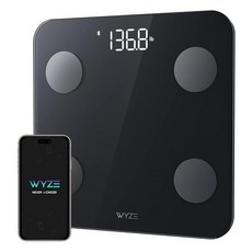 Wyze 디지털 스마트 체중계 400파운드 블랙, Wyze Scale S Black - FSA/HSA E
