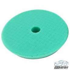 逸品汽車百貨 斜邊十字紋 6吋氣動海綿 氣動上蠟綿 氣動打蠟棉 黏扣盤海綿 拋光海綿 上蠟海綿 小烏龜海綿 氣動綿, 1個, 斜邊十字紋綠色海綿(粗目), 綠色