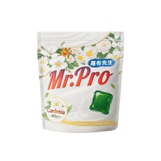 Mr.Pro羅布先生 梔子花洗衣凝膠球 7gx40顆, 綠色, 1個
