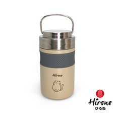 HIRONE 不鏽鋼悶燒罐600ml，食品級材質，真空保溫，廣口設計，多色可選，輕巧便攜, 1個