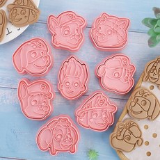 汪汪隊餅乾模具組8件套 烘焙用品, 1個
