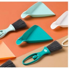 미니빗자루 세트 준비물 초등학교 컴퓨터 유치원 책상 청소 빗자루, 오렌지, 1개