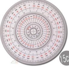 정밀측정 전원분도기 15cm