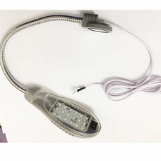 LED-18 재봉 구스넥 램프 라이트 마그네틱 베이스 버니나 화이트 모터 스위치용 플러그 AOM-18A