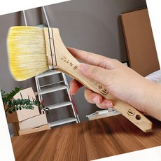 부드러운 수성 페인트붓 니스붓 도배풀솔 미장솔 막붓 부자재 48mm, 1개