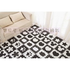 兒童EVA拼圖地墊 10片裝 寶寶爬行遊戲墊 安全拼接地墊, 1個, 巧拼 (請留言顏色及款式)