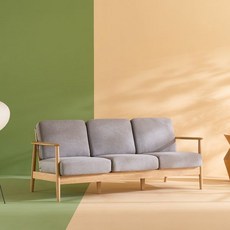 리바트온라인 리바트 네오 뉴탐 3시트 w1950 패브릭 소파(3인용), 그레이+내추럴