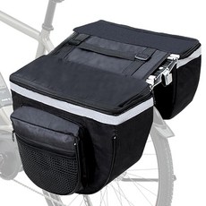Milltrip 25L 자전거 후면 랙 백 트렁크 패니어 사이클링 수하물 가방 프레임 백 안장 큰 포켓 랙이 있는 가방, Milltrip 25L 자전거 후면 랙 백, 트렁크 패