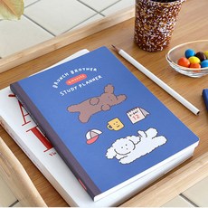로마네 브런치 브라더 4개월 스터디 플래너 (블루), 상세페이지 참조, 상세페이지 참조