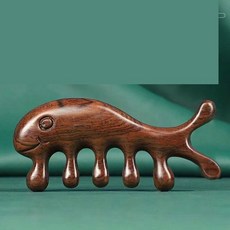 박달나무빗 오지경락빗 원목오치 안빗 가정용, 고래 금잔디