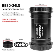 자전거정비WALGUN BB3024 자전거 액슬 브래킷 BSA 스레드 키트 로드 MTB 프레임 세라믹 베어링 24mm 30mm D