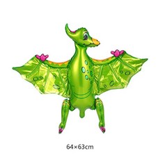 3D 서 공룡 풍선 만화 T 렉스 디노 호일 파티 장식 어린이 생일 용품, as picture, 딥 사파이어