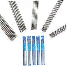 스테인리스 양쪽 대바늘 뜨개질 손뜨개 공예 용품 니트 제작 도구 취미 수공예 재료, 1개