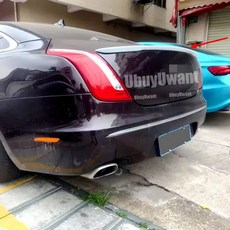 재규어 XJ XJL 카본 트렁크 스포일러 자동 뒷윙 11-20년 호환, 무광 블랙